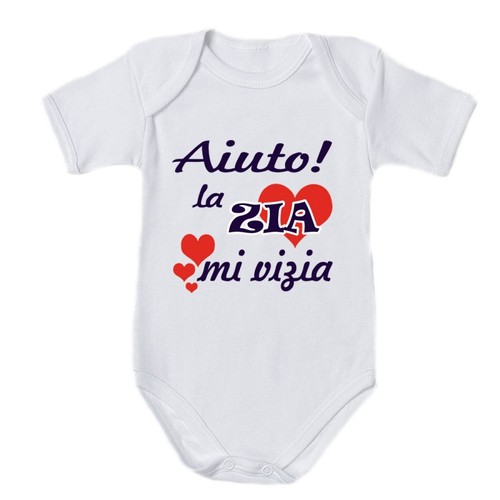Body neonato con stampa zia - con, la